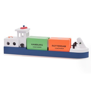 Barge with 2 containers